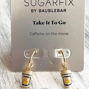 Sugarfix Coffee Earrings NWT